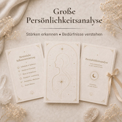 Große Persönlichkeitsanalyse - Emailberatung